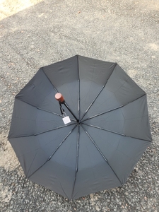 35包邮~10伞骨超大自动黑色折叠伞 雨伞双人自动伞