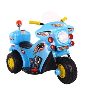儿童电动摩托车1-3岁三轮车小孩音乐警车宝宝充电玩具童车可坐骑
