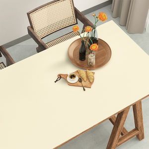 轻奢皮革餐桌垫办公室白色硅胶电脑桌面垫书桌桌布防水防油免洗垫