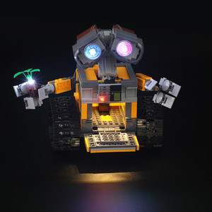 可匀Kyglaring灯饰适用乐高21303瓦力机器人LED灯饰