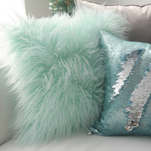 抱枕靠垫可爱毛绒现代简约北欧式飘窗靠枕可爱沙发套装组合客厅