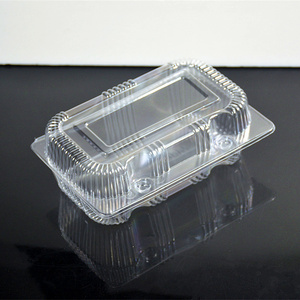 J001透明环保鲜果盒蛋糕西点盒按扣式吸塑盒烘焙包装盒100个包邮