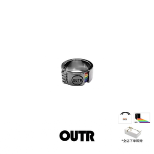 OUTR 「通讯录」彩虹情侣戒指高级镀金原创设计师品牌