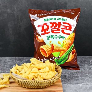 韩国进口食品乐天脆脆角67g膨化食品网红休闲小吃办公室分享零食