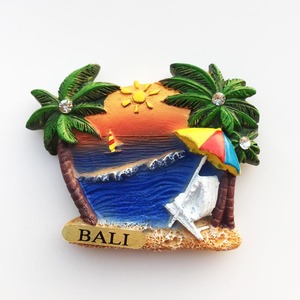 巴厘岛人文景观海洋风旅游纪念彩绘工艺品磁铁冰箱贴 收藏伴手礼