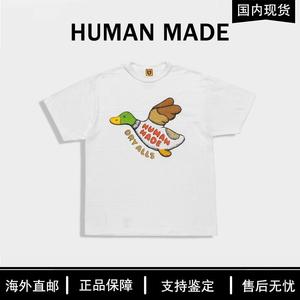 海外代购HUMAN MADE x KAWS联名大飞鸭印花圆领短袖T恤男女款
