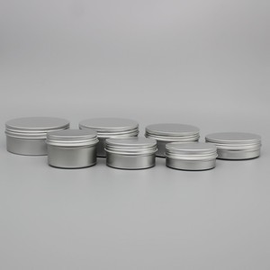 新口螺纹色银色小铝盒分装紫草茶叶散粉咖啡糖果金属包装密封铝罐