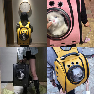 猫咪背包猫包大号太空舱包宠物手提全透明双肩书包外出便携