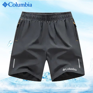 哥伦比亚运动短裤男夏季薄款冰丝速干五分裤大码宽松跑步运动短裤