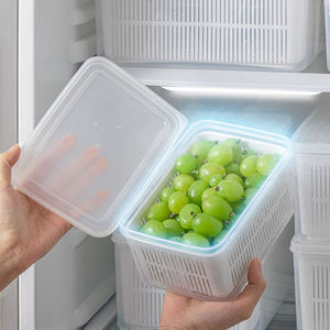 多功能冰箱保鲜盒塑料厨房食品级冷冻储物盒大容量密封水果收纳盒