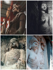 高清佛像佛祖菩萨石刻石窟雕塑雕像禅意传统宗教文化图片素材