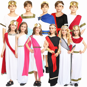 万圣节服装 儿童男女古希腊神话服饰女神古罗马服装衣服埃及服装