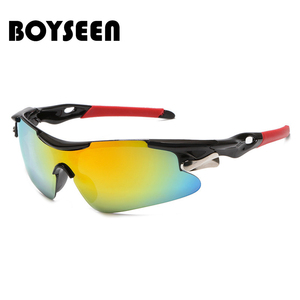 男士太阳眼镜户外运动眼镜防风自行车骑行墨镜女UV400酷炫镀膜