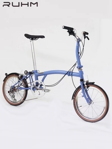 秋波×RUHM折叠自行车，配120响法兰六爪轮组。