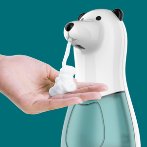 白小熊厨房洗洁精洗手液自动感应机皂液器泡泡沫洗手机儿童节礼物