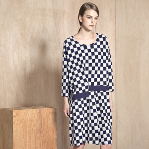 AUM噢姆 玛丝菲尔旗下设计师品牌女羊毛连衣裙(95)