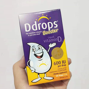 加拿大Ddrops d3儿童维生素d婴幼儿VD 补钙滴剂600IU 180滴