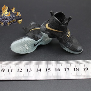 DH 1/6 NBA 勒布朗 詹姆斯 10代黑金 篮球鞋模  玩具配件 现货