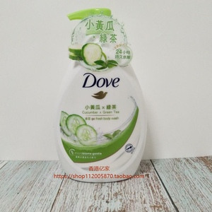 包邮香港进口 Dove/多芬沐浴露清爽水嫩沐浴乳 小黄瓜+绿茶1000ML