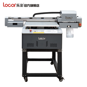 乐彩6060UV平板打印机小型亚克力PVC金属打印机喷画机3d墙绘6090平板打印白彩光油