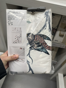 ［IKEA/宜家］国内代购耶特利亚被套枕套床品布艺家居刺绣燕子图