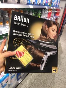 代购德国博朗伯朗Braun Satin Hair家用静音护发吹风机负离子护发