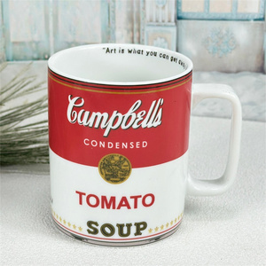 外贸陶瓷安迪沃霍尔金宝汤罐头Andy Warhol Campbell马克咖啡水杯