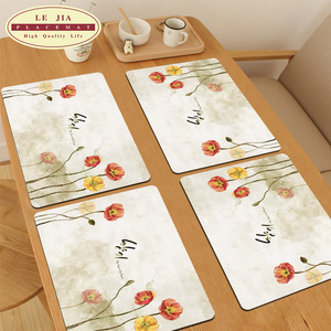 出口韩国花餐垫隔热 盘垫碗垫杯垫西餐桌垫餐具垫来图可批量定制