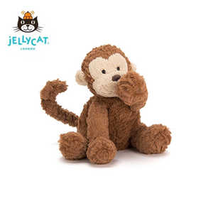 英国Jellycat波浪毛猴子毛绒玩具可爱超软安抚公仔送礼生日礼物