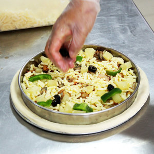 披萨撒料环烘焙餐饮模具冷发定型饼环上料比萨圈定型工具韩式专业