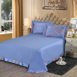 全棉床单 单件 夏凉贡缎提花纯棉 特价欧式圆角1.5米1.8米2.0米