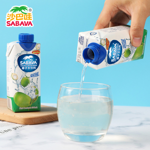 沙巴哇进口椰子水6瓶马来西亚原产青椰果汁清甜椰汁0脂饮料