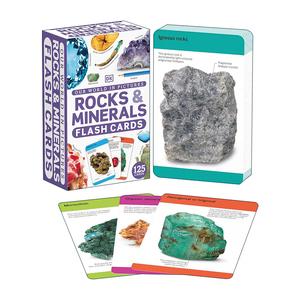 英文原版 Our World in Pictures Rocks and Minerals Flash Cards 岩石和矿物闪卡 DK儿童科普百科 英文版 进口英语原版书籍