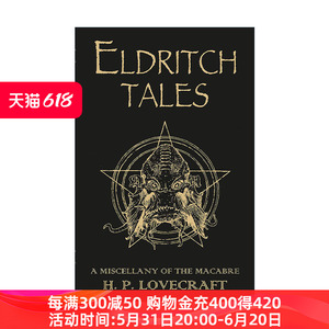 英文原版 Eldritch Tales 幽冥传说 恐怖杂记故事集 克苏鲁神话作者H.P.洛夫克拉夫特 英文版 进口英语原版书籍