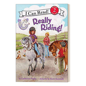 英文原版 Pony Scouts Really Riding! 真正的马术 小马童子军分级阅读 I Can Read 2 英文版 进口英语原版书籍