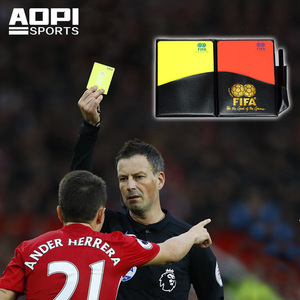 足球裁判员红黄牌中超比赛犯规记录本工具专用警告牌训练用 包邮