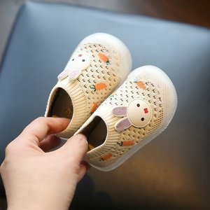 婴儿学步鞋春款1一3岁女宝宝鞋子软底透气儿童袜子鞋婴幼儿室内鞋