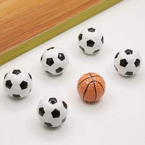 篮球足球卡通柜门拉手橱柜鞋柜衣柜展示柜圆球型单孔抽屉陶瓷把手
