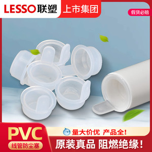 联塑PVC线管堵头管塞防尘塞堵帽塑料内插4分6分3分16 20 25