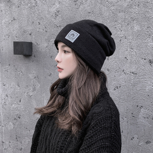 2019新款帽子女士冬天韩版洋气针织帽秋冬季时尚显脸小保暖毛线帽