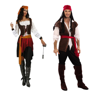 万圣节成人服装大人cos加勒比海盗衣服化装舞会情侣海盗服装