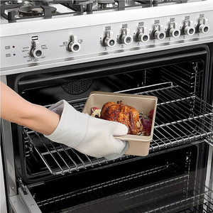 美国OXO奥秀硅胶防滑隔热手套烤箱微波炉加厚耐高温厨房烘焙用品
