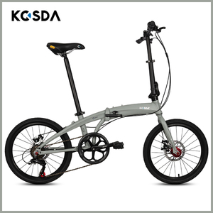 KOSDA科盛达 20寸铝合金超轻便携成人碟刹变速亲子带娃折叠自行车