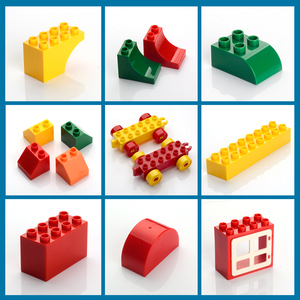 大颗粒积木玩具9090散装配件基础砖积木零件机构教具幼儿园