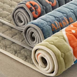 法兰绒床垫软垫冬天珊瑚牛奶绒铺底垫单人毯子学生宿舍专用床褥子