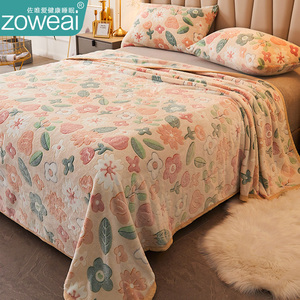 珊瑚绒毛毯床单绒毯牛奶绒铺床毯子冬季加绒保暖毛毛盖毯床毯被子