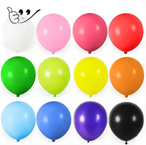 加厚防爆珠光氦氮小气球飘空100个装生日结婚儿童卡通七彩色汽球