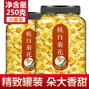 菊花茶白菊杭桐乡特级正宗杭菊官方旗舰店一斤装大朵去火清热解毒