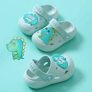 儿童凉拖鞋夏季防滑软底小孩室内婴幼儿宝宝男女童可爱包头洞洞鞋