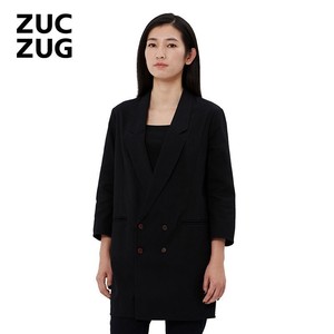 ZUCZUG/素然手语系列 麻梭织布西装外套 S161SU0